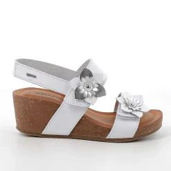 Zeppe|Igi&Co Sandali Con Zeppa In Pelle Da Donna Bianco