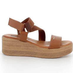 Zeppe|Igi&Co Sandali Con Zeppa In Pelle Da Donna Cuoio