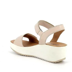 Zeppe|Igi&Co Sandali Con Zeppa In Pelle Da Donna Panna