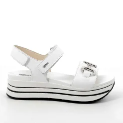 Zeppe|Igi&Co Sandali Con Zeppa In Pelle Da Donna Bianco