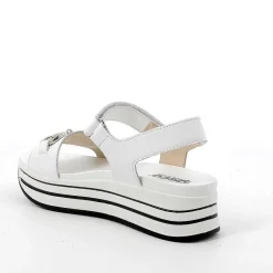 Zeppe|Igi&Co Sandali Con Zeppa In Pelle Da Donna Bianco