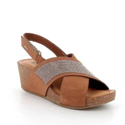 Zeppe|Igi&Co Sandali Con Zeppa In Pelle Da Donna Brandy