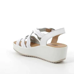 Zeppe|Igi&Co Sandali Con Zeppa In Pelle Da Donna Bianco