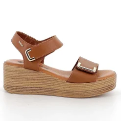 Zeppe|Igi&Co Sandali Con Zeppa In Pelle Da Donna Cuoio