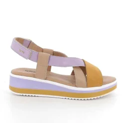 Zeppe|Igi&Co Sandali Con Zeppa In Pelle Da Donna Orchidea-Beige