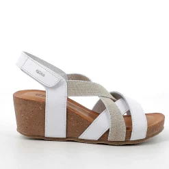 Zeppe|Igi&Co Sandali Con Zeppa In Pelle Da Donna Bianco