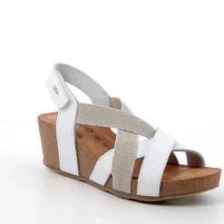 Zeppe|Igi&Co Sandali Con Zeppa In Pelle Da Donna Bianco