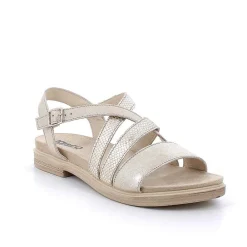 Sandali E Infradito|Igi&Co Sandali In Pelle Da Donna Sabbia-Platino