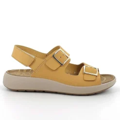 Scarpe Ecosostenibili|Igi&Co Sandali In Pelle Da Donna Giallo