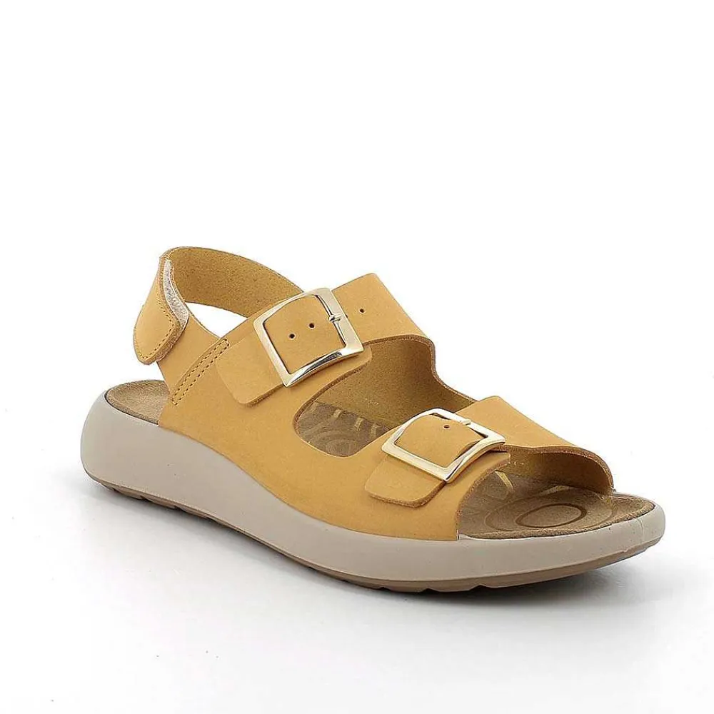 Scarpe Ecosostenibili|Igi&Co Sandali In Pelle Da Donna Giallo
