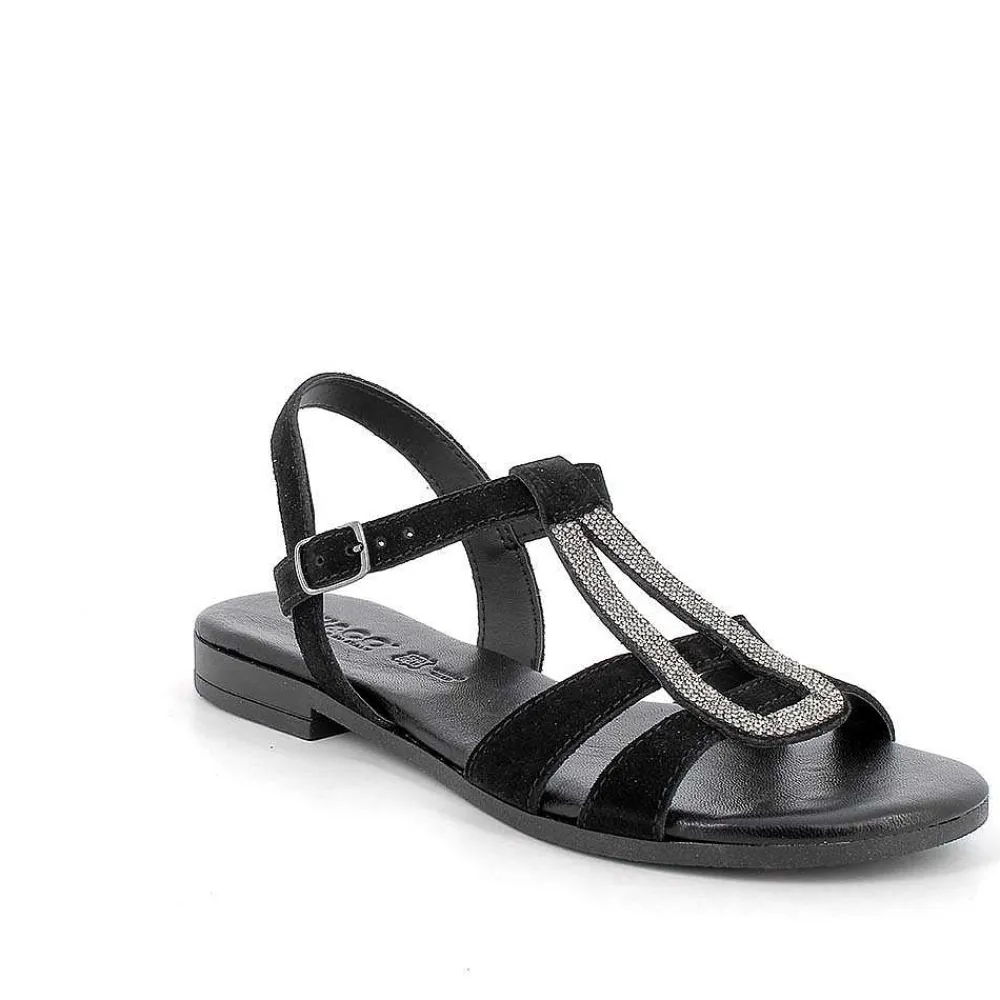 Sandali E Infradito|Igi&Co Sandali In Pelle Da Donna Nero