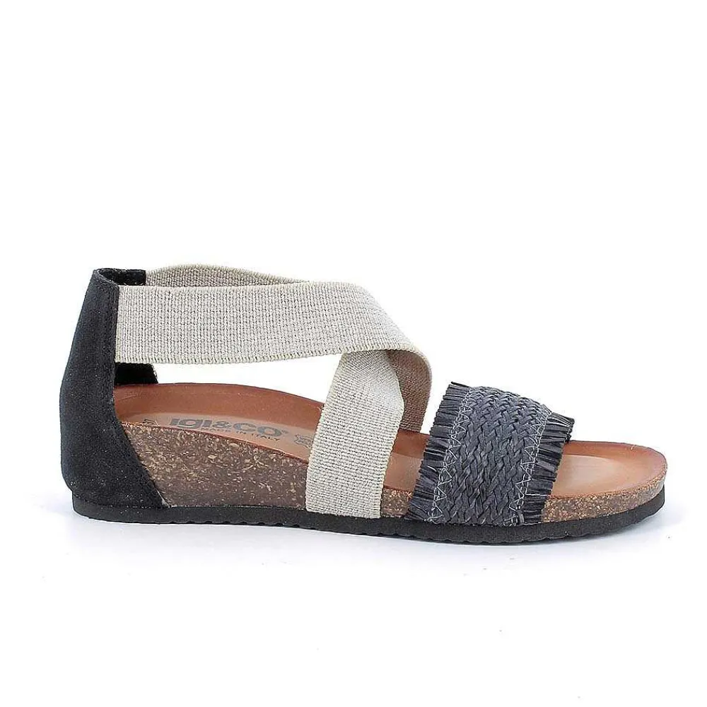 Sandali E Infradito|Igi&Co Sandali In Pelle Da Donna Nero