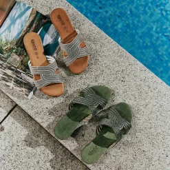 Sandali E Infradito|Igi&Co Sandali In Pelle Da Donna Verde Salvia