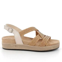 Sandali E Infradito|Igi&Co Sandali In Pelle Da Donna Panna-Cuoio