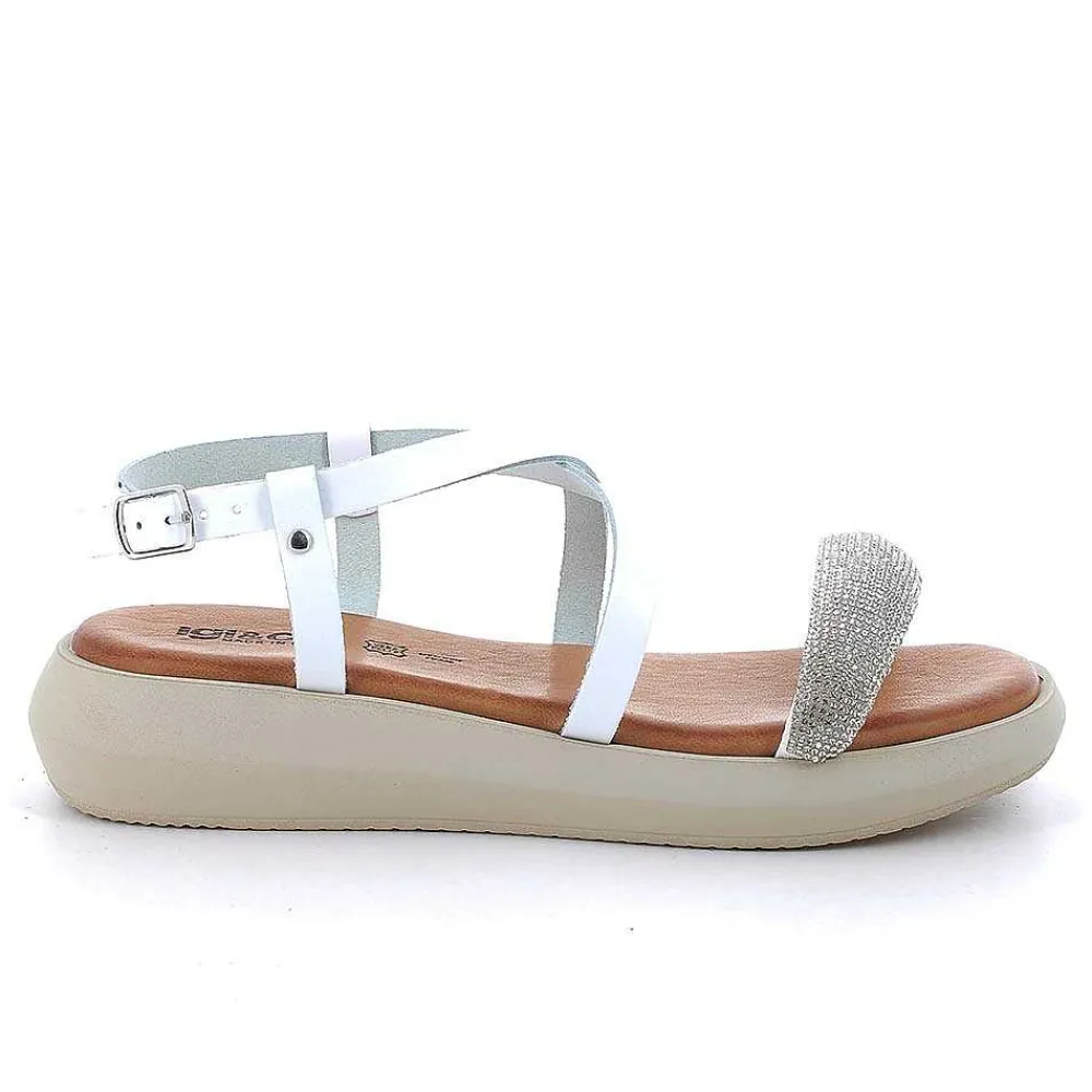 Sandali E Infradito|Igi&Co Sandali In Pelle Da Donna Bianco