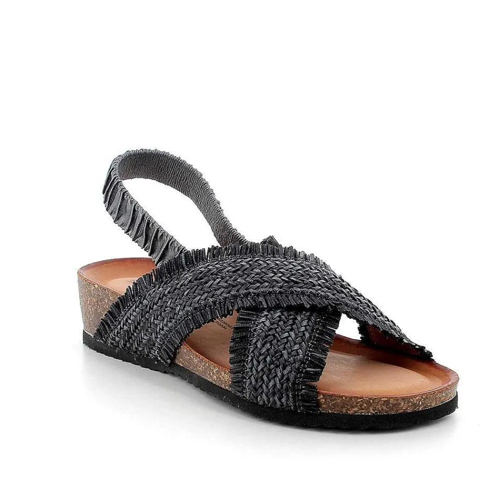 Sandali E Infradito|Igi&Co Sandali In Pelle Da Donna Grigio Scuro