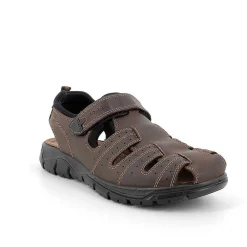 Sandali|Igi&Co Sandali In Pelle Da Uomo Marrone Scuro