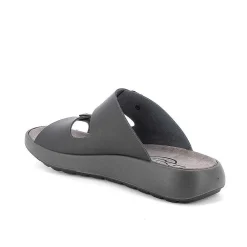 Scarpe Ecosostenibili|Igi&Co Sandali In Pelle Da Uomo Nero