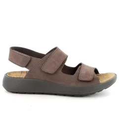 Scarpe Ecosostenibili|Igi&Co Sandali In Pelle Da Uomo Marrone Scuro