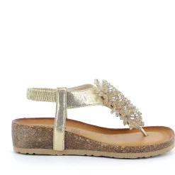 Zeppe|Igi&Co Sandalo Con Infradito Da Donna Platino