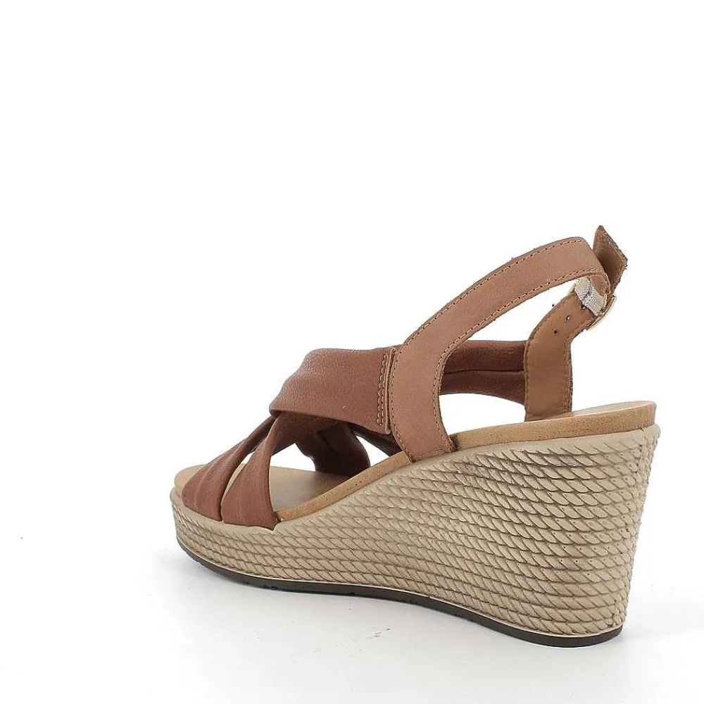 Zeppe|Igi&Co Sandalo Con Zeppa Da Donna Cognac