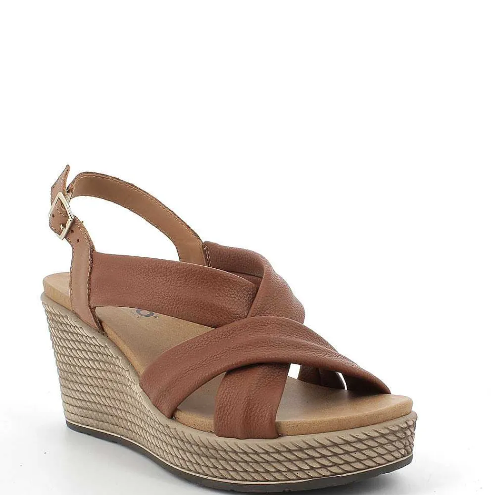 Zeppe|Igi&Co Sandalo Con Zeppa Da Donna Cognac