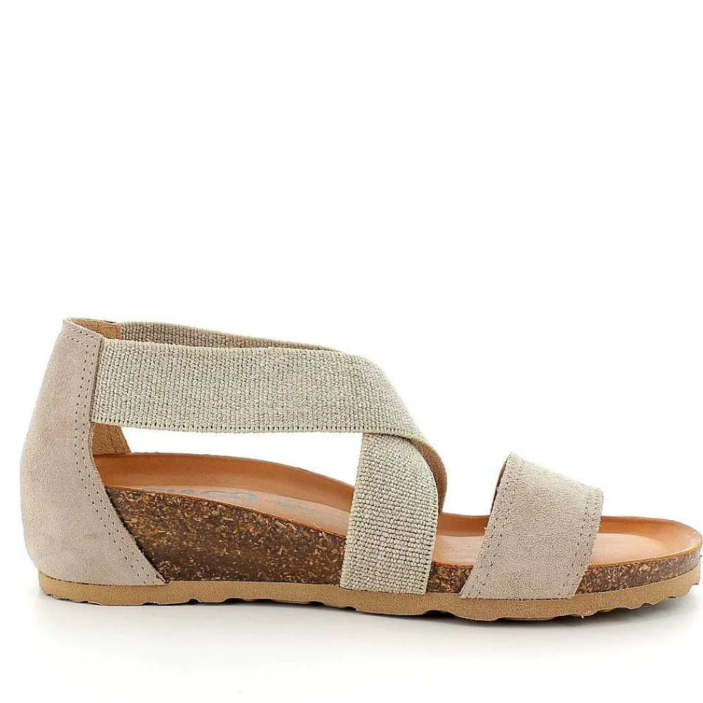 Zeppe|Igi&Co Sandalo Con Zeppa In Pelle Da Donna Beige