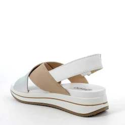 Sandali E Infradito|Igi&Co Sandalo In Pelle Da Donna Beige-Argento