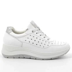 Zeppe|Igi&Co Scarpe Con Zeppa In Pelle Da Donna Bianco