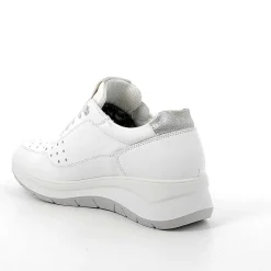 Zeppe|Igi&Co Scarpe Con Zeppa In Pelle Da Donna Bianco