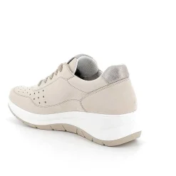 Zeppe|Igi&Co Scarpe Con Zeppa In Pelle Da Donna Panna