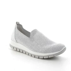 Mocassini E Slip On|Igi&Co Slip On Calzino Da Donna Bianco-Argento