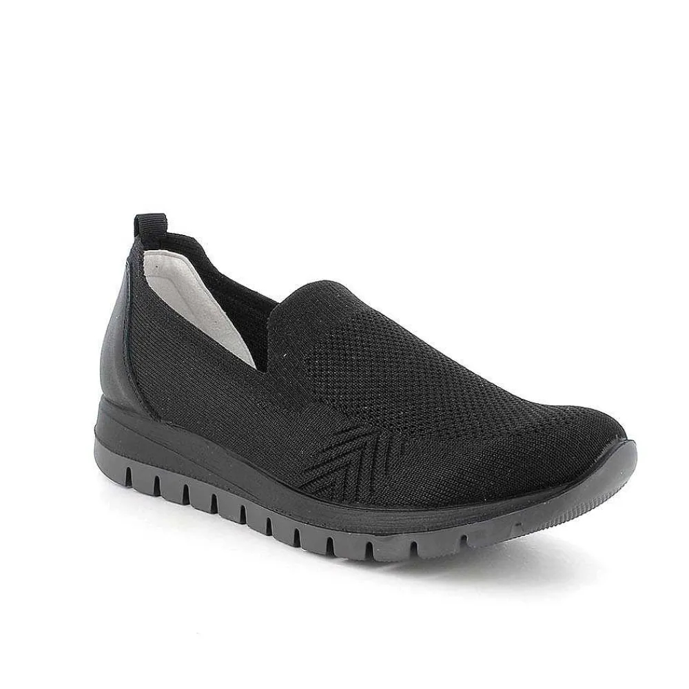 Mocassini E Slip On|Igi&Co Slip On Calzino Da Donna Nero