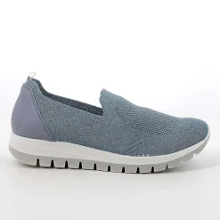 Mocassini E Slip On|Igi&Co Slip On Calzino Da Donna Celeste-Argento