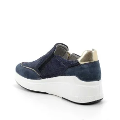 Zeppe|Igi&Co Slip On Con Zeppa In Pelle Da Donna Jeans