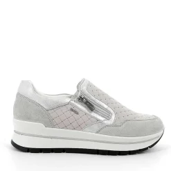 Mocassini E Slip On|Igi&Co Slip On In Pelle Da Donna Perla-Grigio Chiaro