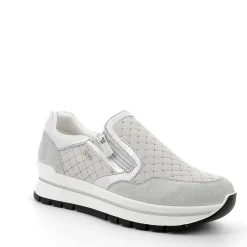 Mocassini E Slip On|Igi&Co Slip On In Pelle Da Donna Perla-Grigio Chiaro