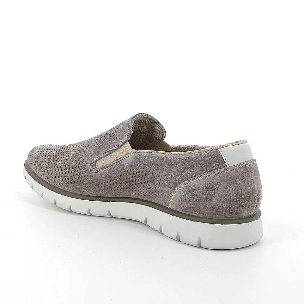 Mocassini E Scarpe Basse|Igi&Co Slip On In Pelle Da Uomo Peltro