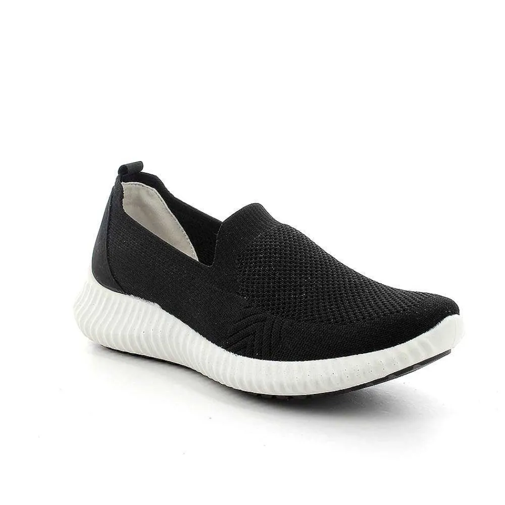 Mocassini E Slip On|Igi&Co Sneakers Calzino Da Donna Nero
