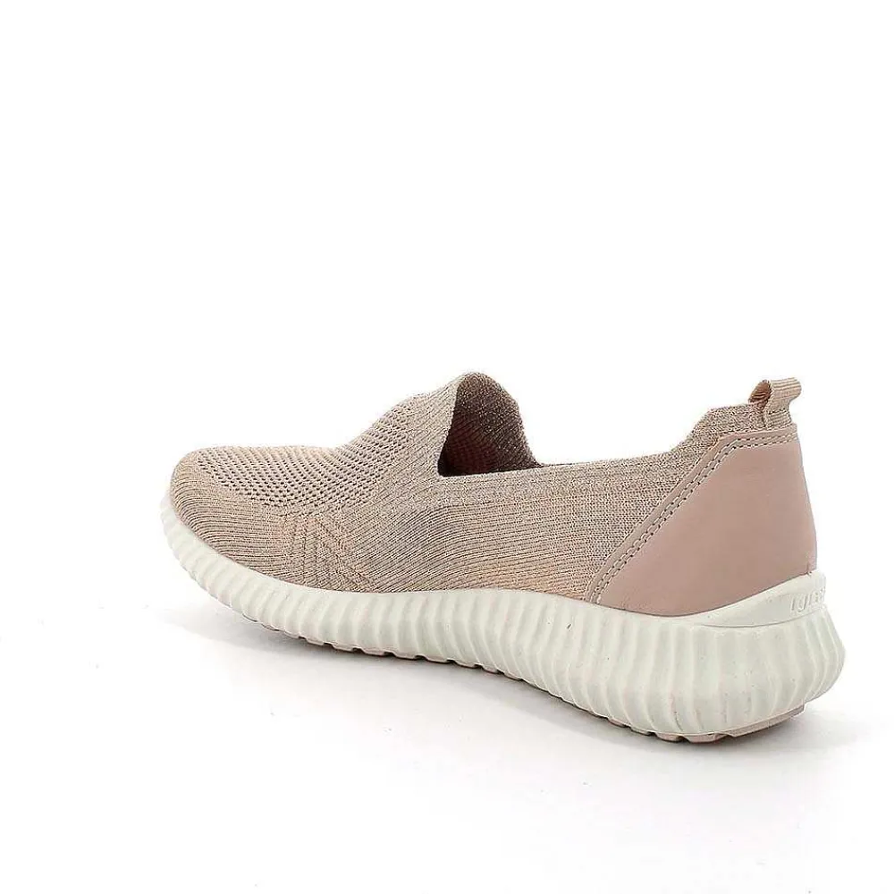 Mocassini E Slip On|Igi&Co Sneakers Calzino Da Donna Cipria-Platino