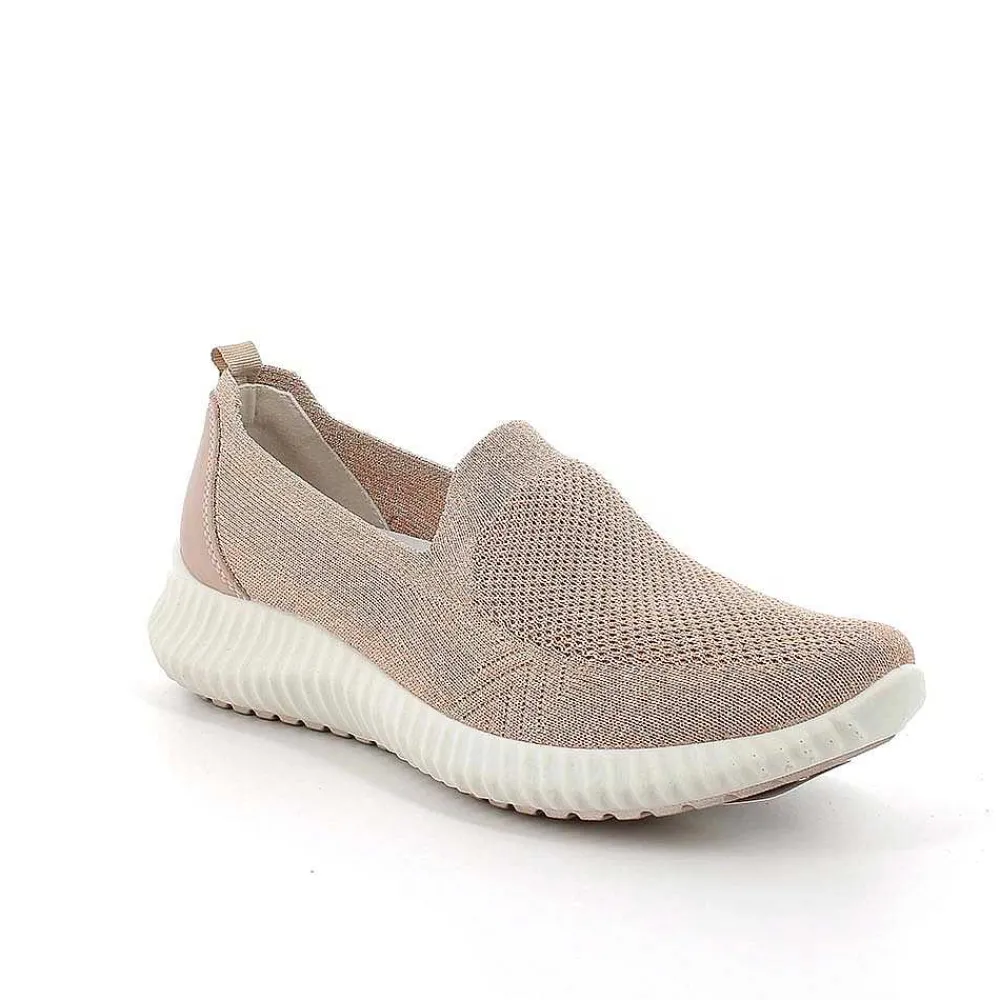 Mocassini E Slip On|Igi&Co Sneakers Calzino Da Donna Cipria-Platino