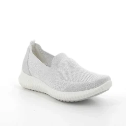 Mocassini E Slip On|Igi&Co Sneakers Calzino Da Donna Bianco-Argento