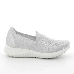 Mocassini E Slip On|Igi&Co Sneakers Calzino Da Donna Bianco-Argento