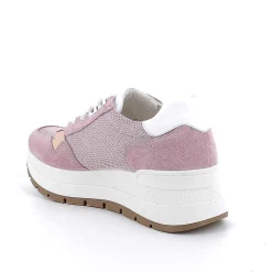 Zeppe|Igi&Co Sneakers Con Zeppa Da Donna Rosa-Chiffon