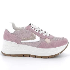 Zeppe|Igi&Co Sneakers Con Zeppa Da Donna Rosa-Chiffon