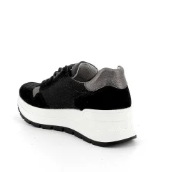 Zeppe|Igi&Co Sneakers Con Zeppa Da Donna Nero