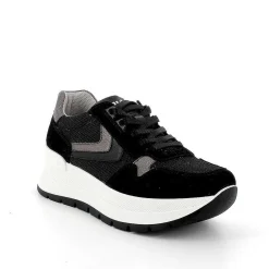 Zeppe|Igi&Co Sneakers Con Zeppa Da Donna Nero