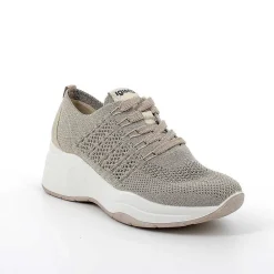 Zeppe|Igi&Co Sneakers Con Zeppa Da Donna Beige-Platino
