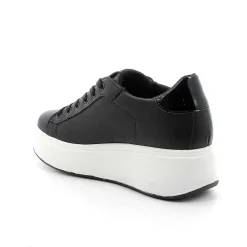 Zeppe|Igi&Co Sneakers Con Zeppa In Pelle Da Donna Nero