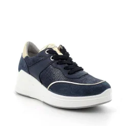 Zeppe|Igi&Co Sneakers Con Zeppa In Pelle Da Donna Jeans